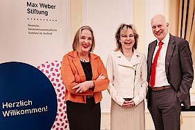Ute Frevert, Sabine Döring und Hans van Ess (v.l.n.r.) beim Festakt zum Präsidentschaftswechsel Ute Frevert, Sabine Döring und Hans van Ess (v.l.n.r.) beim Festakt zum Präsidentschaftswechsel