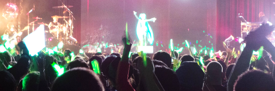 Live-Auftritt des virtuellen Popstars Hatsune Miku