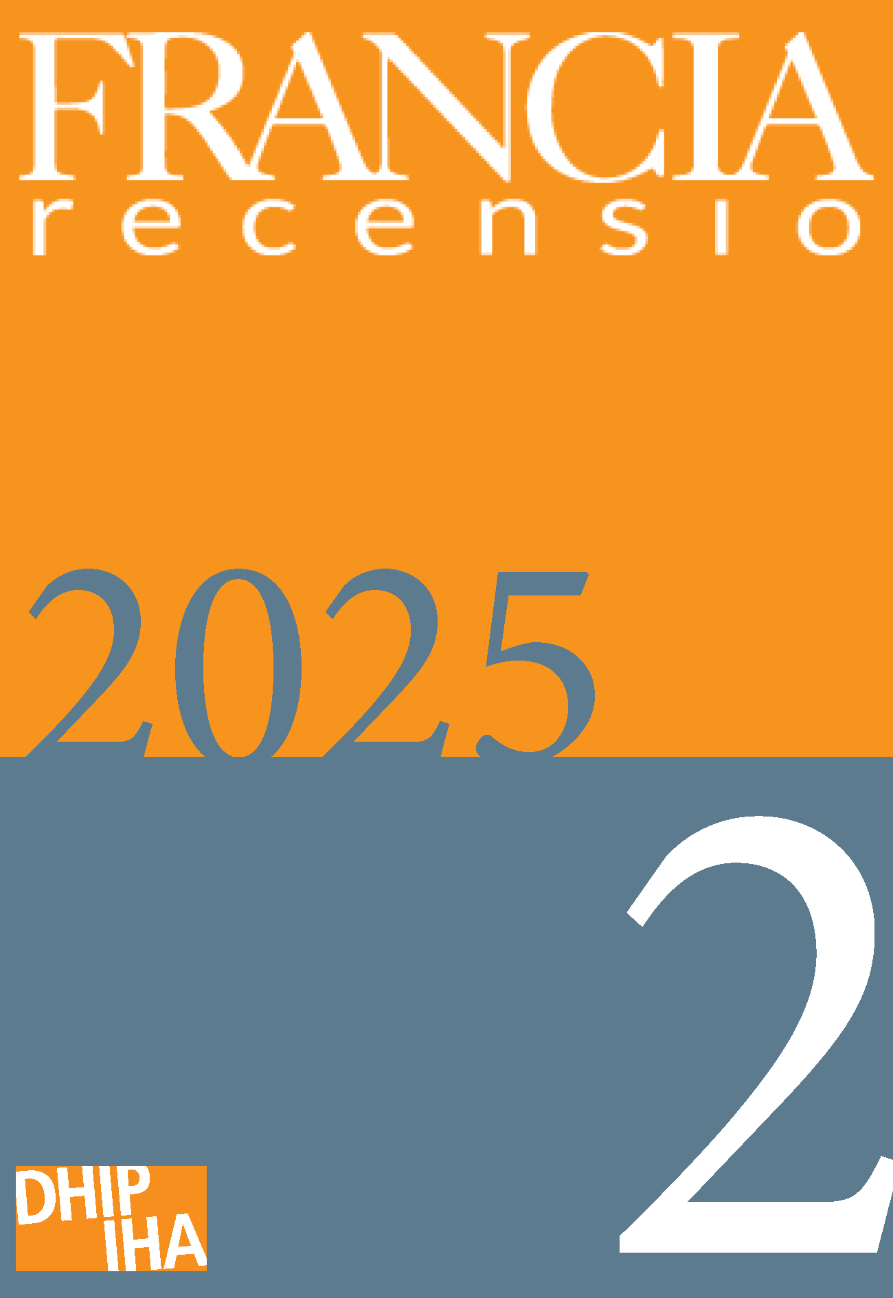 Buchcover. Die obere Hälfte ist orange gehalten und trägt in weiß den Titel der Schrift sowie das Jahr in grau. Die untere Hälfte ist grau eingefärbt und wird durch eine große weiße "Zwei" durchbrochen.